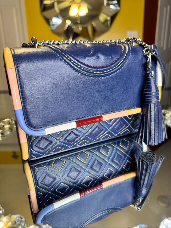Tory Burch Handbags - Tory Burch Fleming Small Piping quilted leather shoulder bag